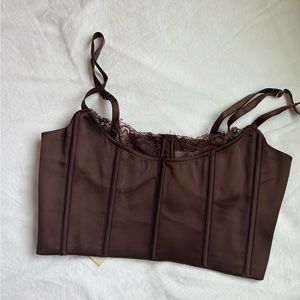 Meshki lake corset top